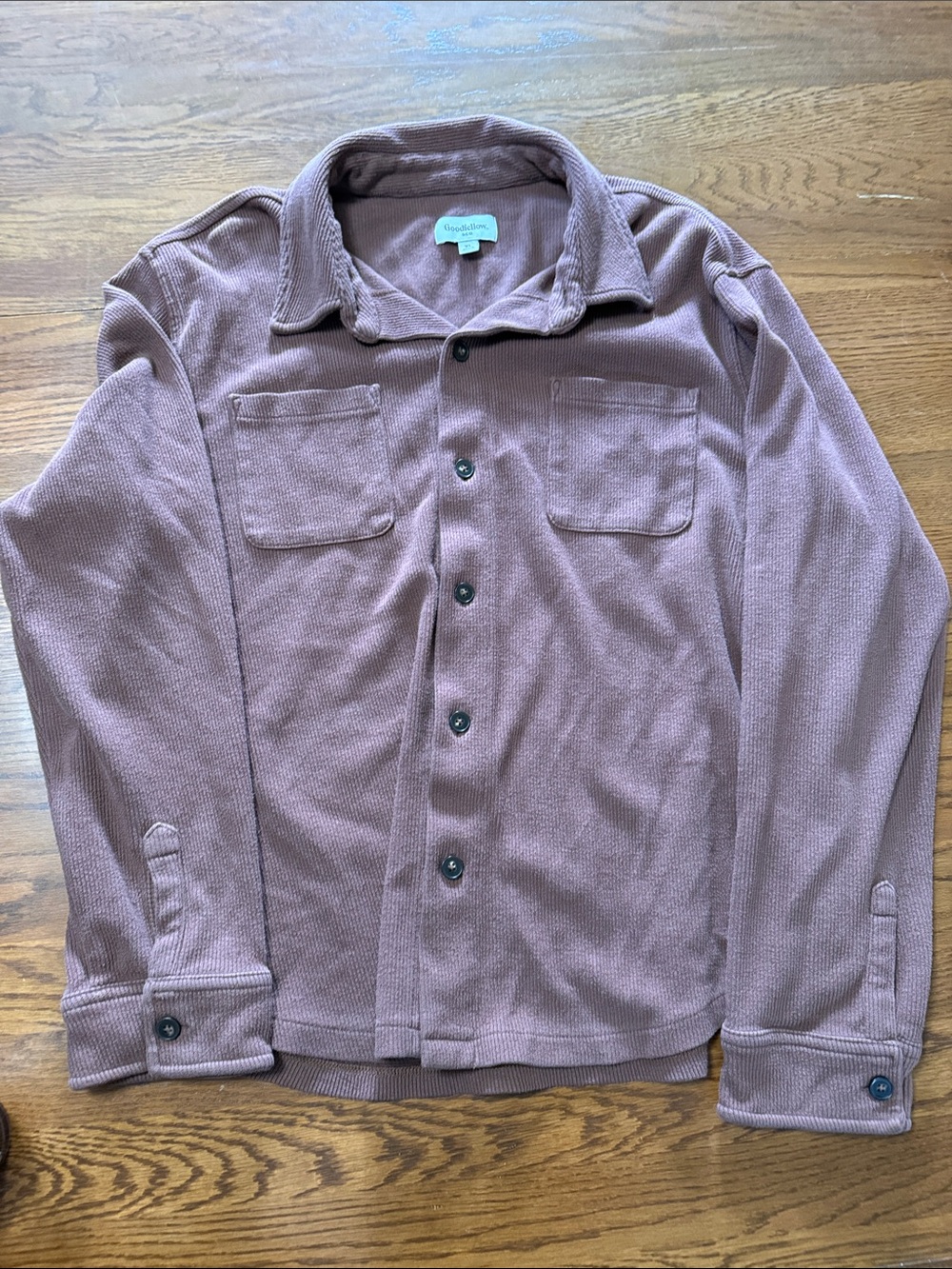 Goodfellow & Co brown Long-Sleeve Shirt Jacket
